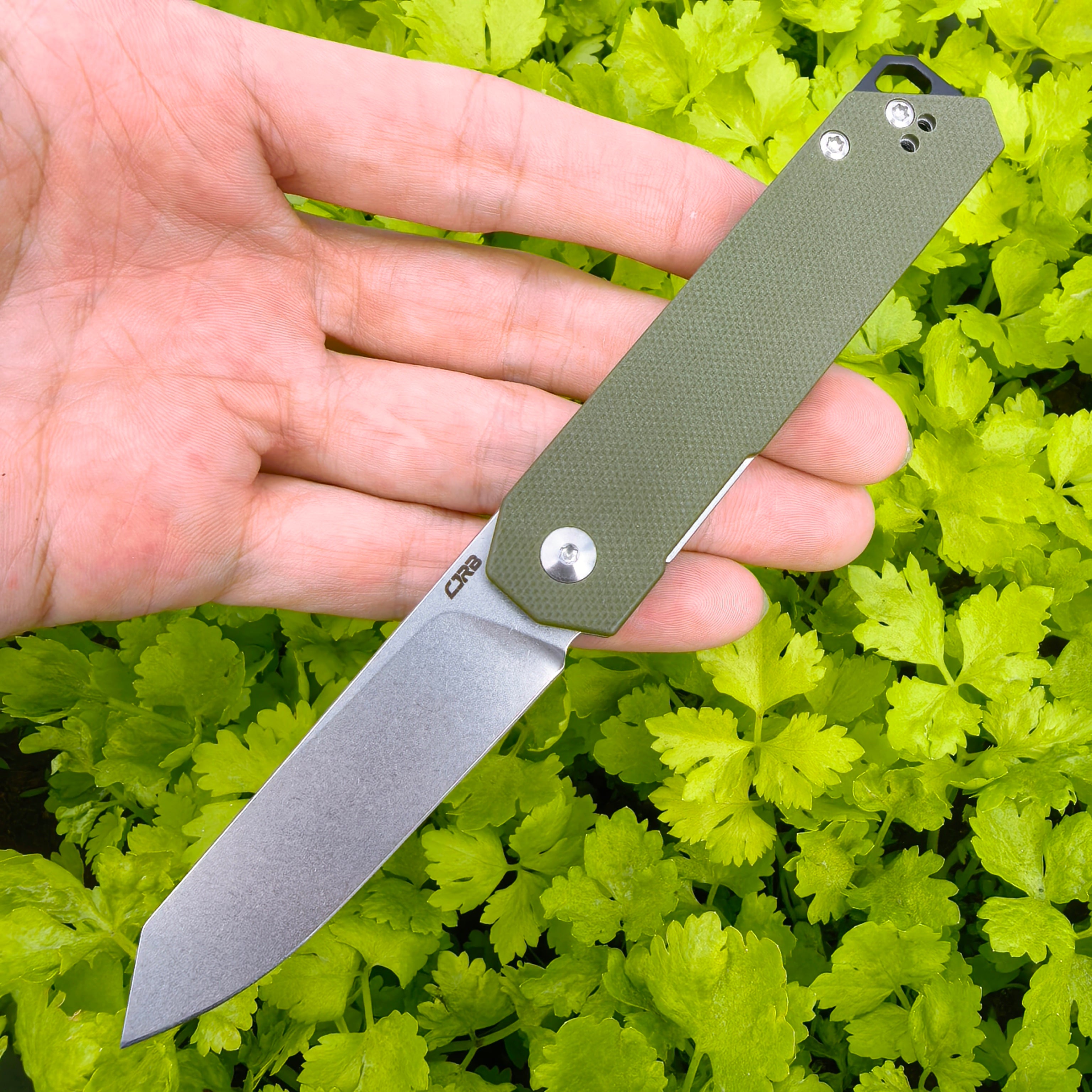 CJRB  Prototype Prep J1973 AR-RPM9 Steel Blade G10 Handle Folding Knives