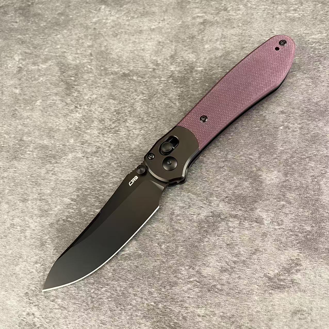 CJRB Fishers J1976 AR-RPM9 Steel G10/Micarta Handle Folding Knives(Prototype)