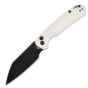 CJRB Pyrite-Light J1945 AR-RPM9 Steel Blade FRN Handle Folding Knives - Black PVD / Light Grey (J1945-BGY)