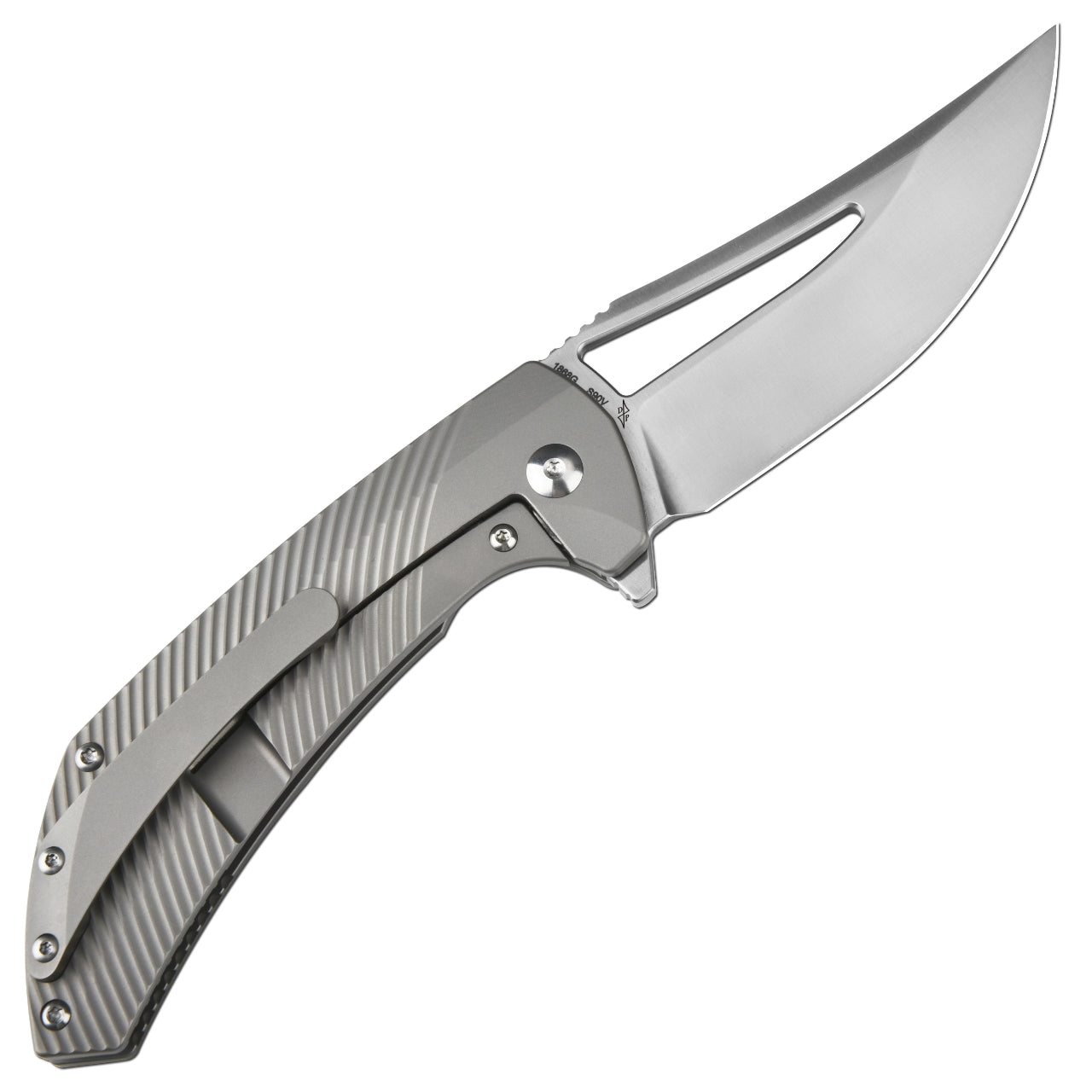 Artisan Cutlery Banjaara 1868G S90V Blade Titanium Handle Folding Knives