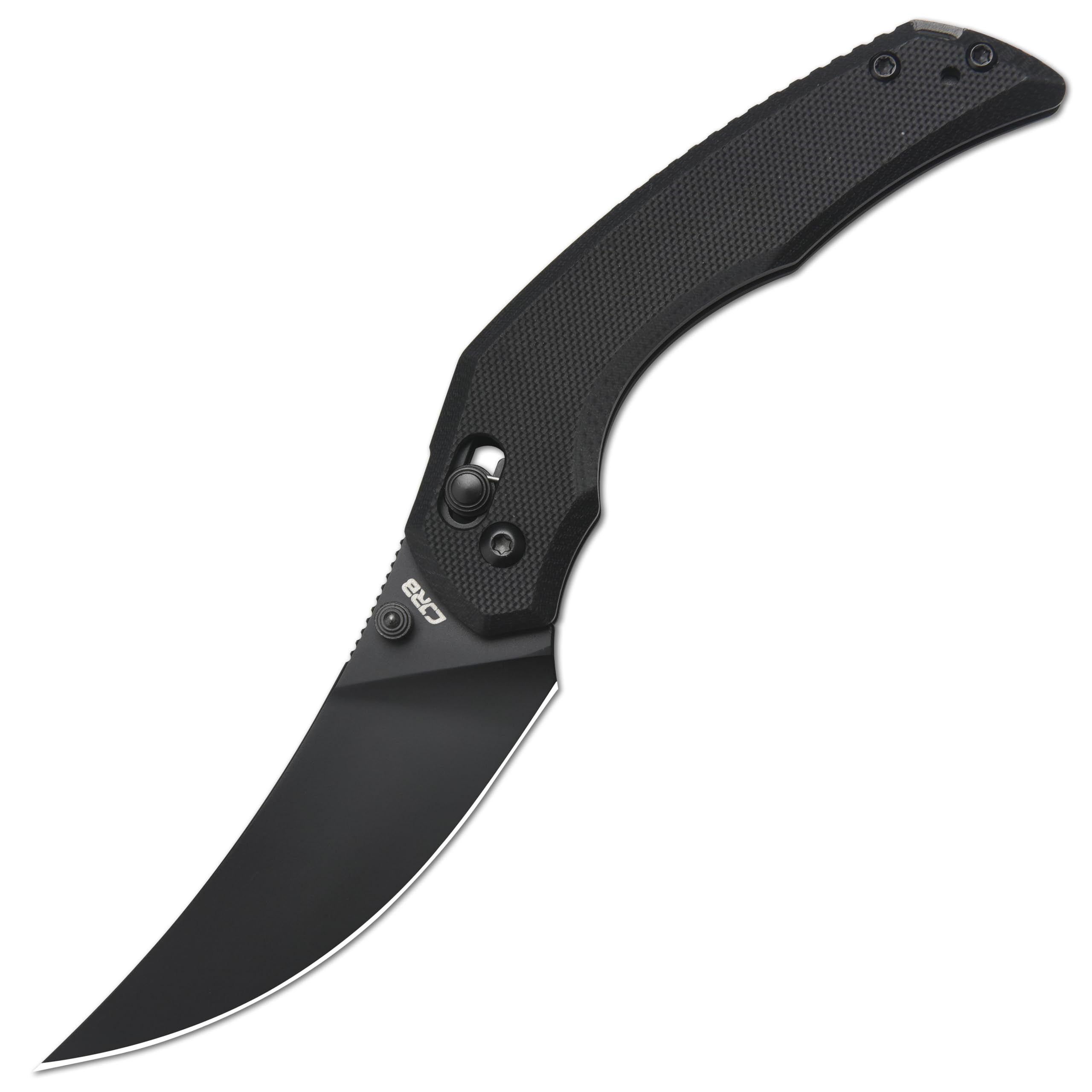 CJRB Nanner J1955 AR-RPM9 Steel Blade G10 Handle Folding Knives, Black