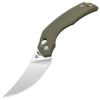 CJRB Nanner J1955 AR-RPM9 Steel Blade G10 Handle Folding Knives, Green