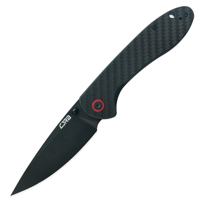 CJRB Feldspar J1912 AR-RPM9 Steel Black PVD Coated Blade G10 Handle Folding Knives - Carbon Fiber (J1912-BCF)