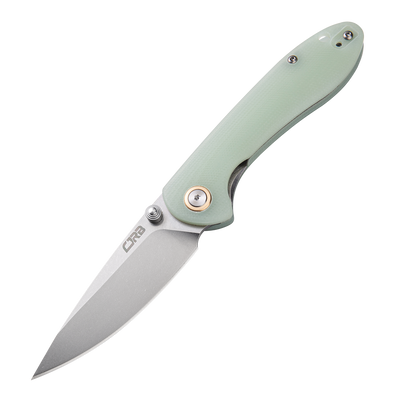 CJRB Feldspar J1912S D2 Blade G10(Contoured & Cnc Pattern Texture) Handle Folding Knives - Natural Green (J1912S-NTG)
