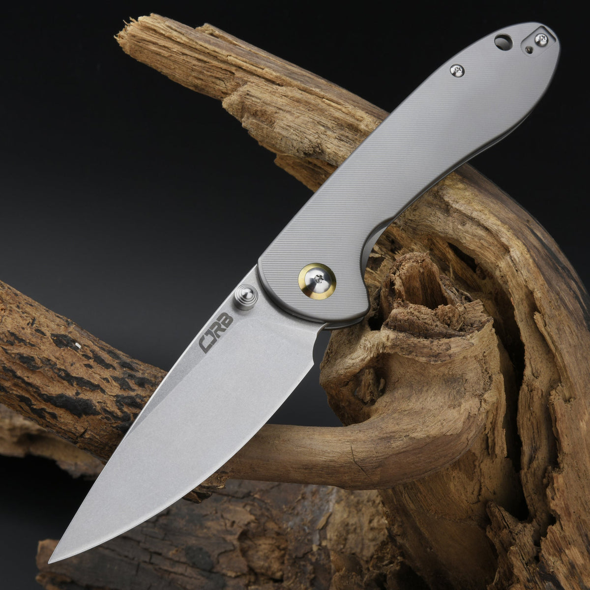 CJRB Feldspar J1912TI-GY S35VN Blade Titanium Handle Folding Knives ...