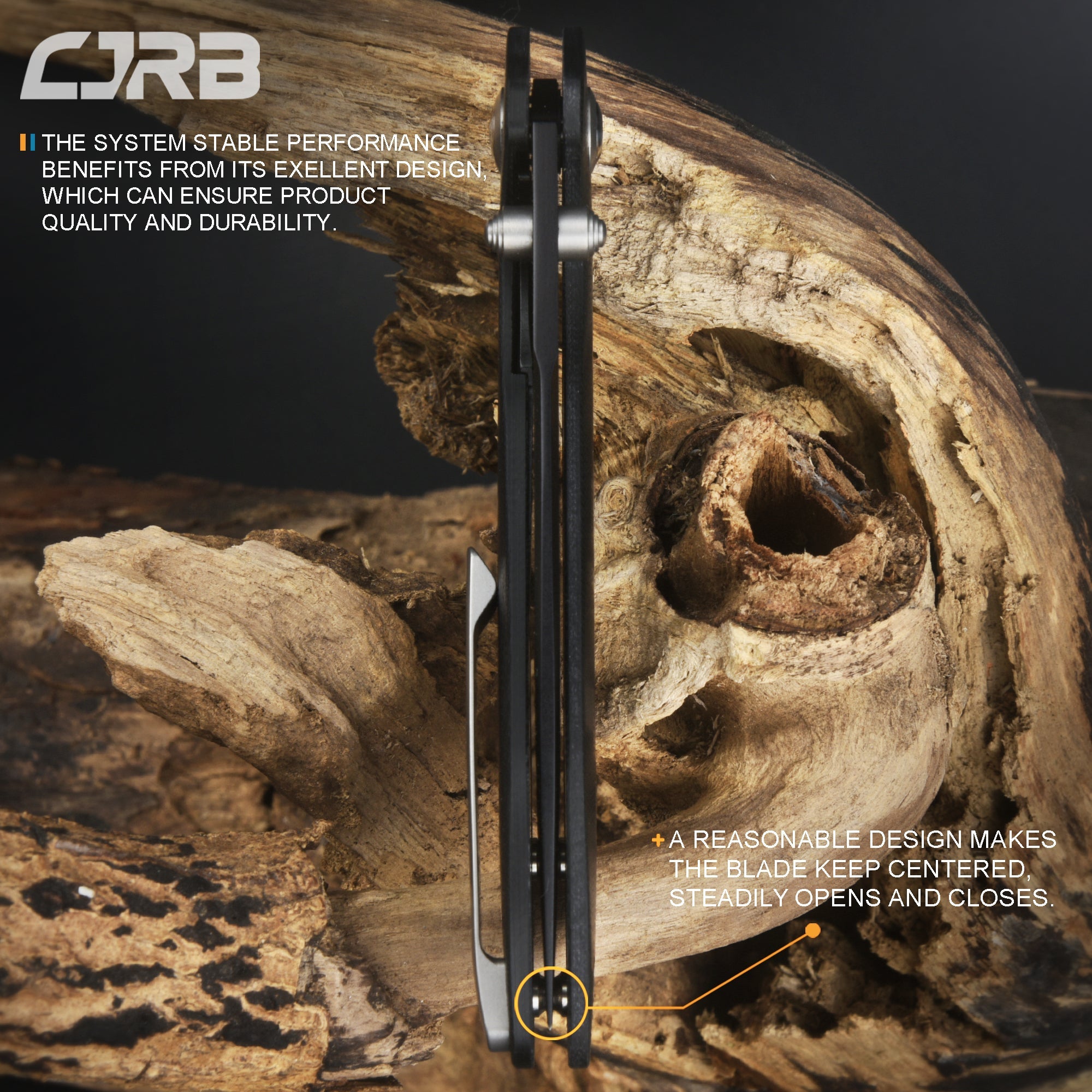 Cjrb Scoria J1920 AR-RPM9 Steel Black Pvd Blade Black G10 Handle Tactical Knives Folding Knives Edc Knives