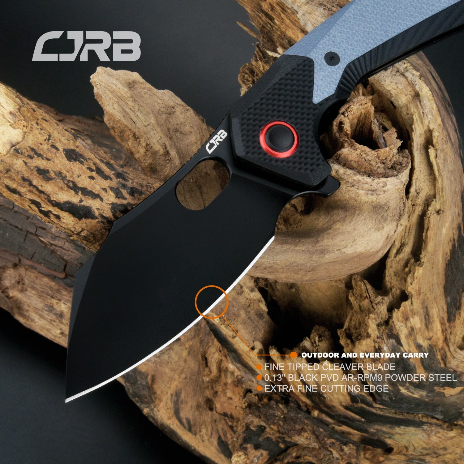 CJRB Caldera J1923 AR-RPM9 Steel Blade G10 Handle Folding Knives
