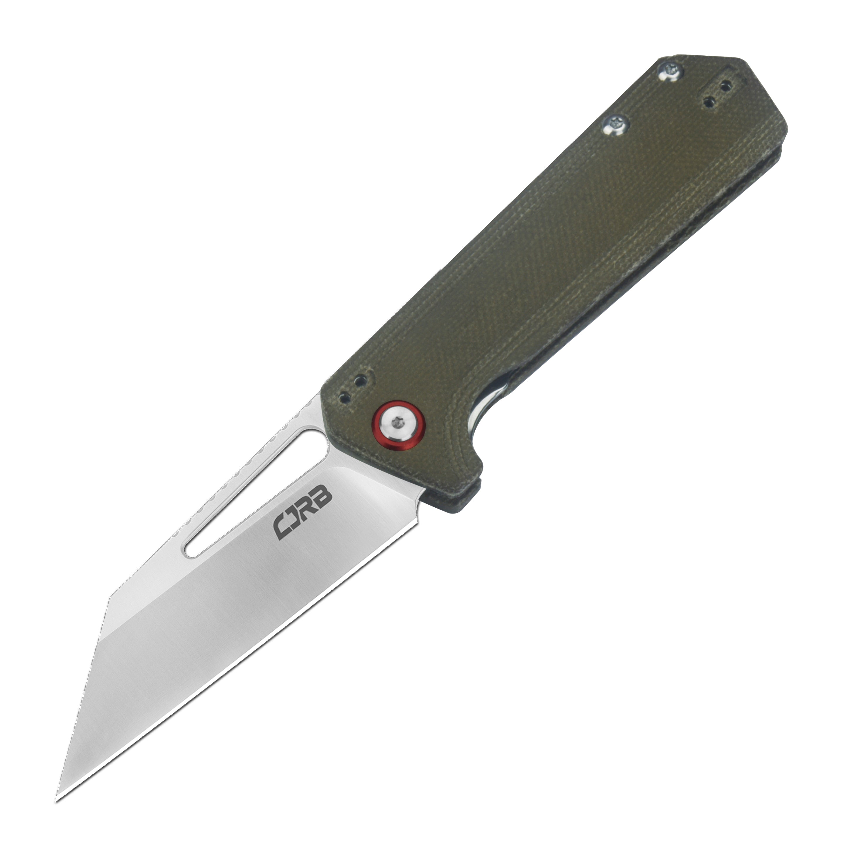 CJRB Ruffian J1924 AR-RPM9 Steel Od Green Micarta Handle Folding Knives