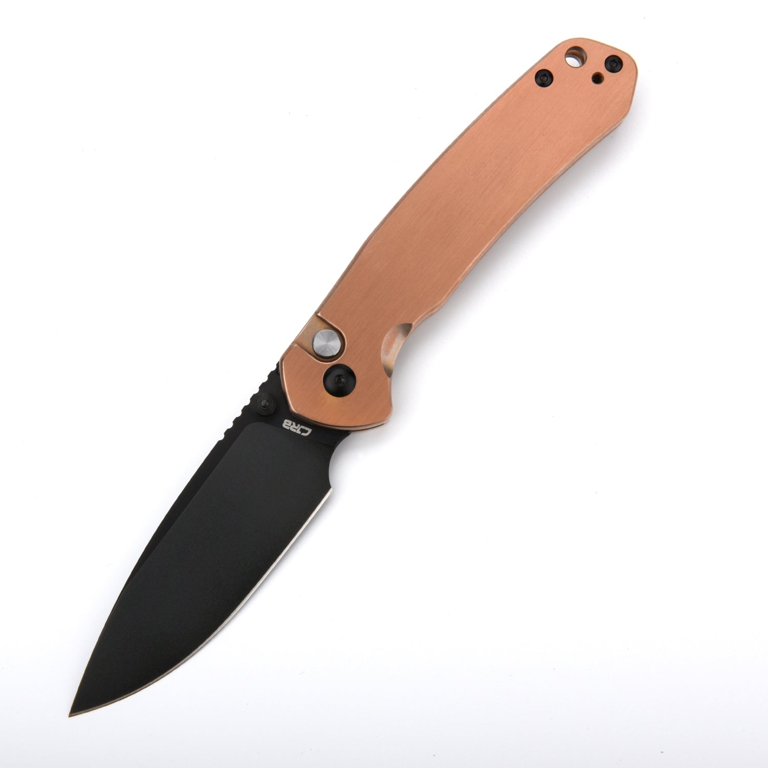 CJRB Pyrite J1925 AR-RPM9 Steel Blade Steel Handle Folding Knives Copper Colored