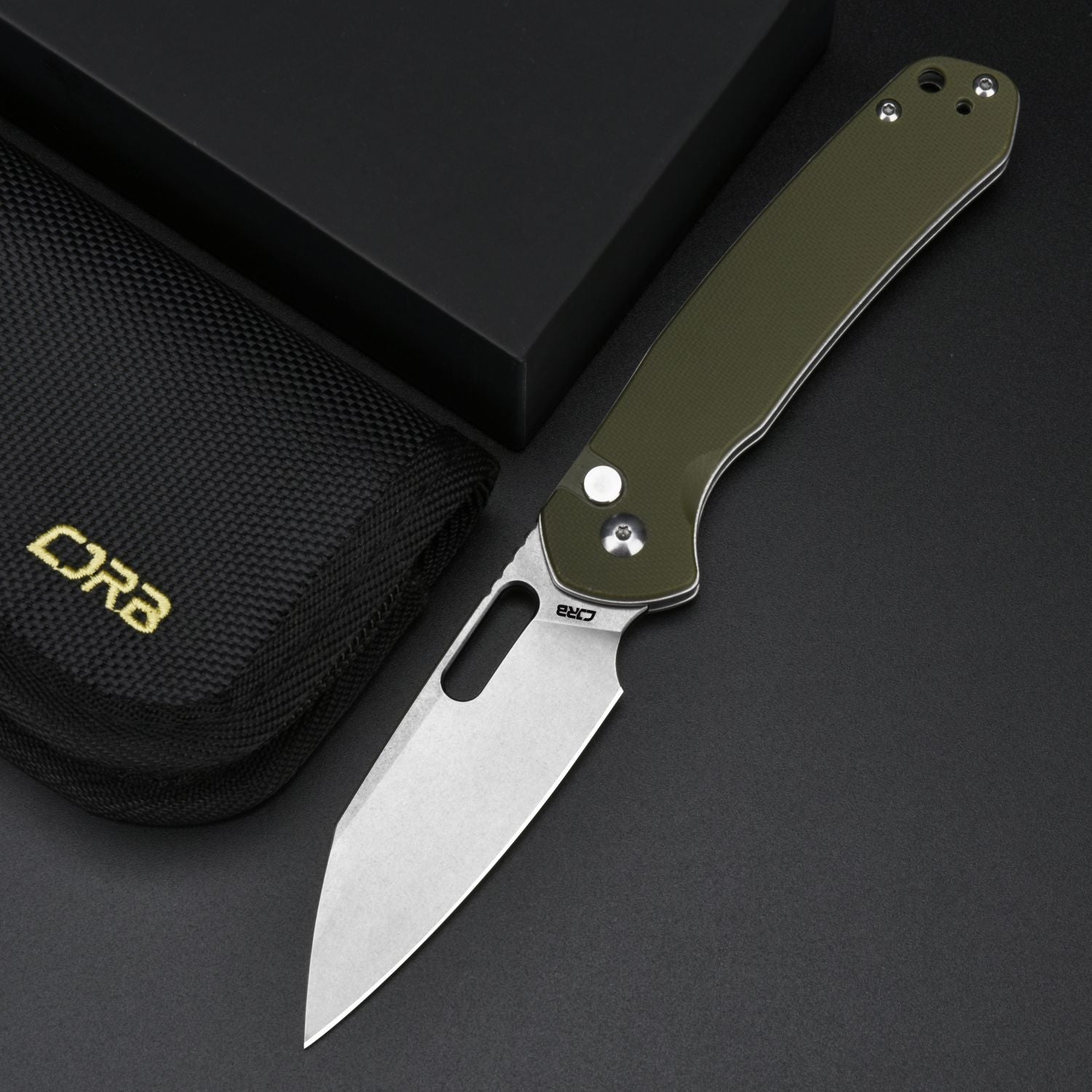 CJRB Pyrite-Alt Wharncliffe J1925A AR-RPM9 Steel Blade G10 Handle Folding Knives