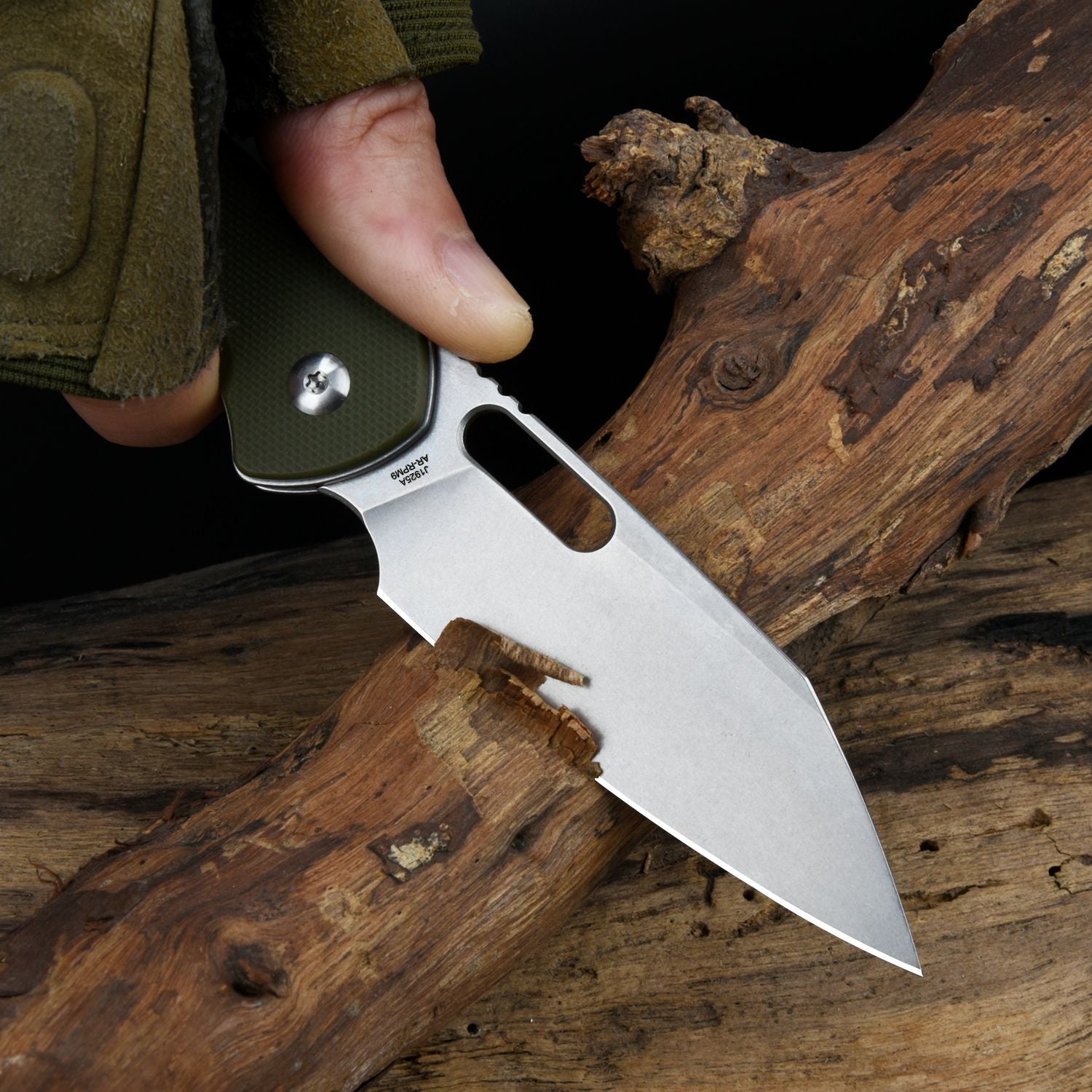 CJRB Pyrite-Alt Wharncliffe J1925A AR-RPM9 Steel Blade G10 Handle Folding Knives