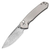 CJRB Pyrite J1925 Damascus Blade Titanium Handle Folding Knives