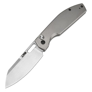 CJRB Ekko J1929BT Button Lock AR-RPM9 Steel Blade Titanium Handle Folding Knives
